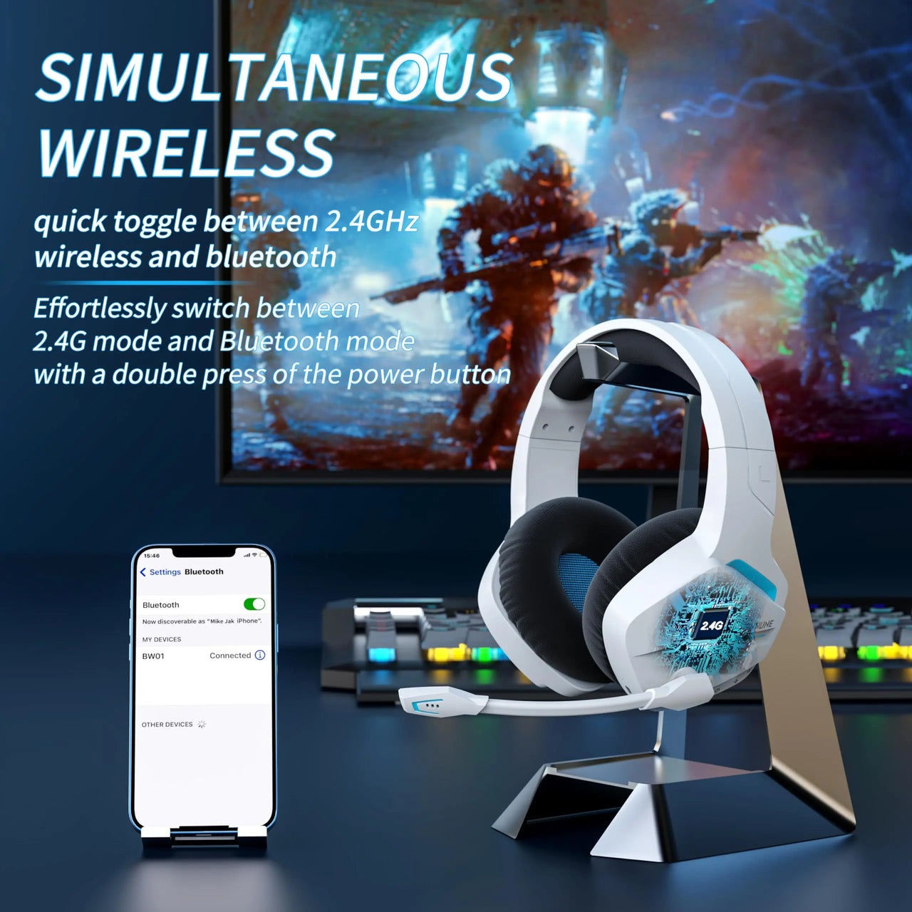 TGW ShadowWave BW01 Wireless Gaming Headset